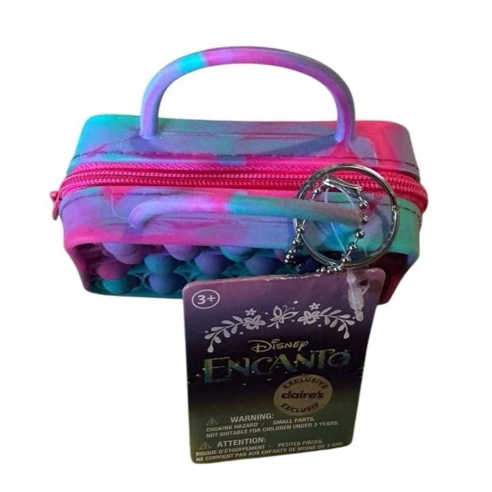 NWT Disney Encanto Claire's Mini Pop It Purse Pink Purple Green Silicone